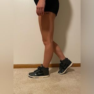 Nike Women’s Gray Sparkle High Tops